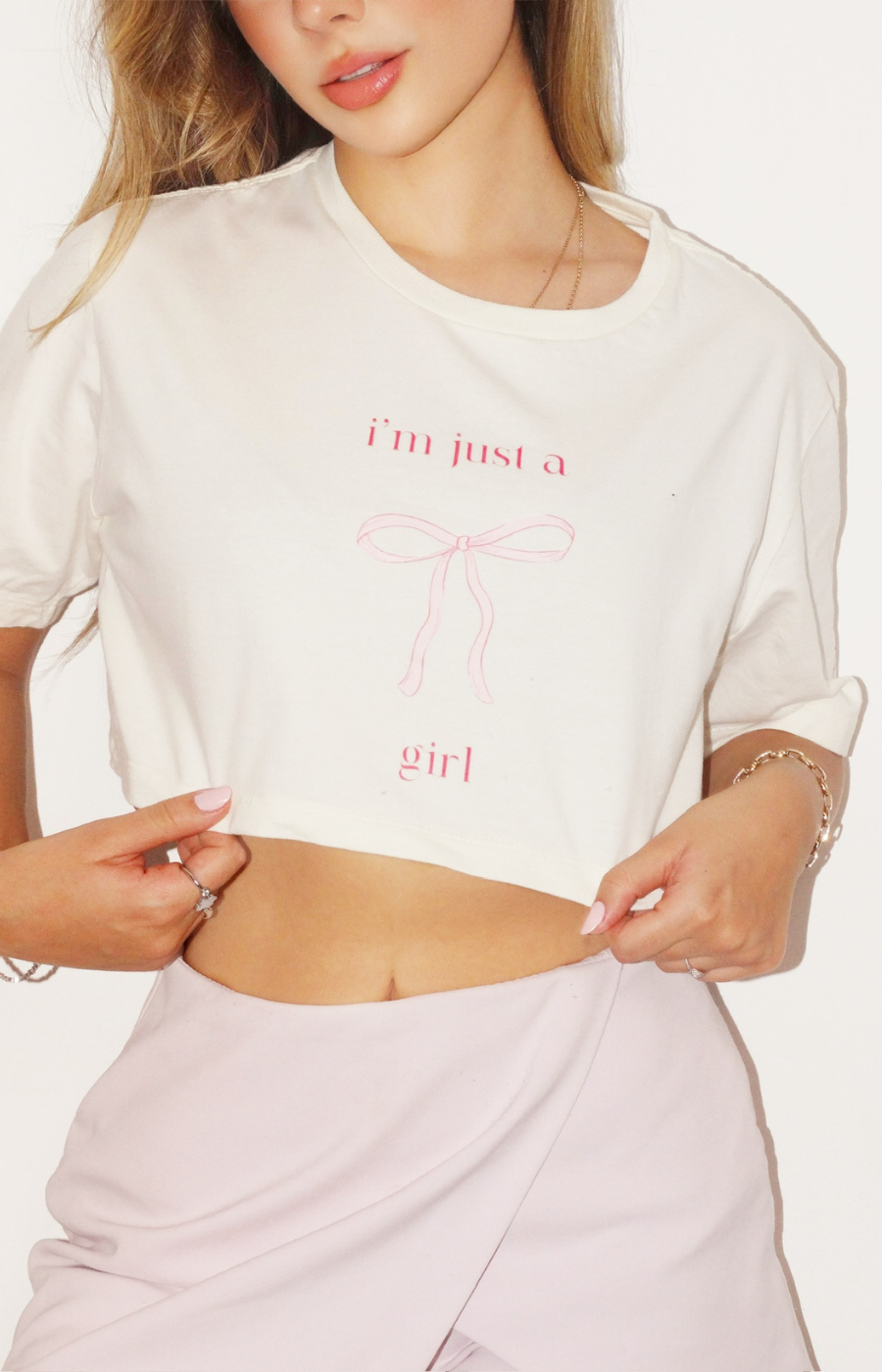 cropped ‘’just a girl’’